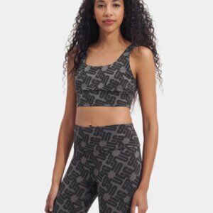 UGG Womens Organic Essentials Zayley Bralette Size XL Black/Gray New With Tags